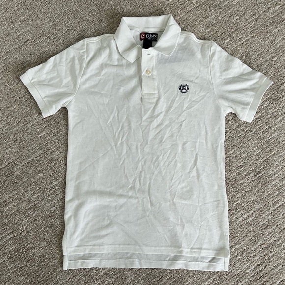 BNWT 100% cotton Chaps polo shirt boys size 10-12 - Picture 1 of 5